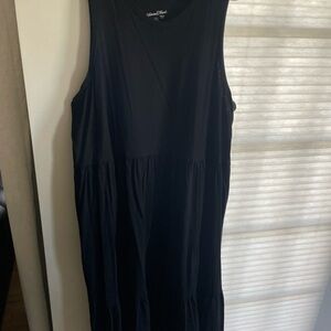 Women's Black Sleeveless Dress Universal Thread 2X